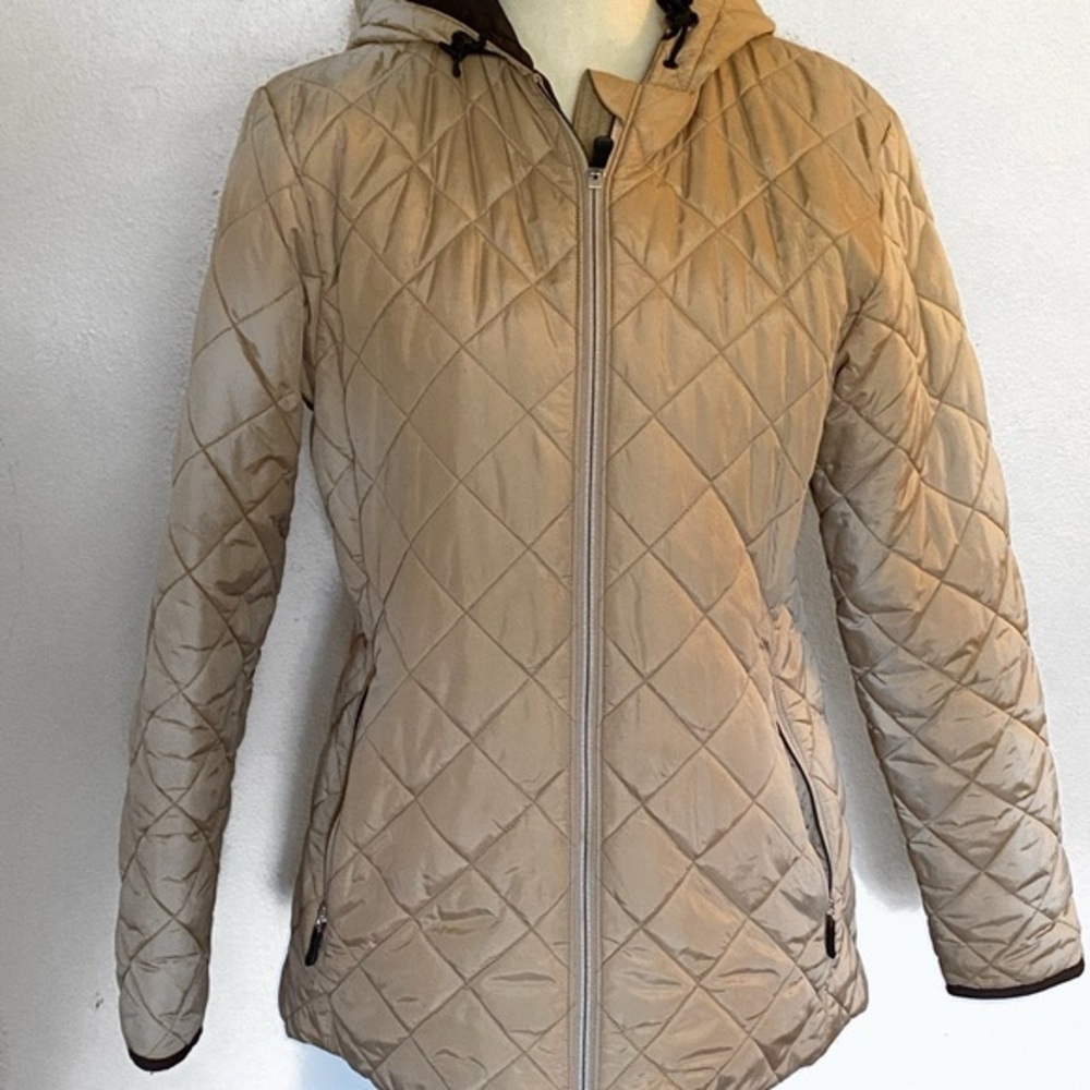 Lands end size S 6-8 coat cream